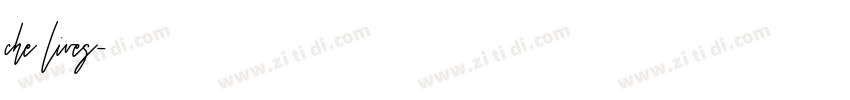 che lives字体转换